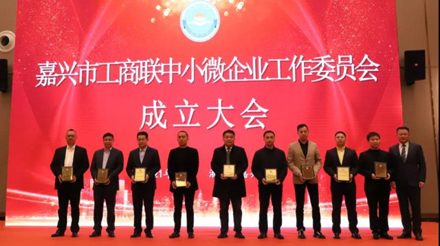 嘉興市工商聯(lián)中小微企業(yè)工作委員會成立，我司當選副主任委員